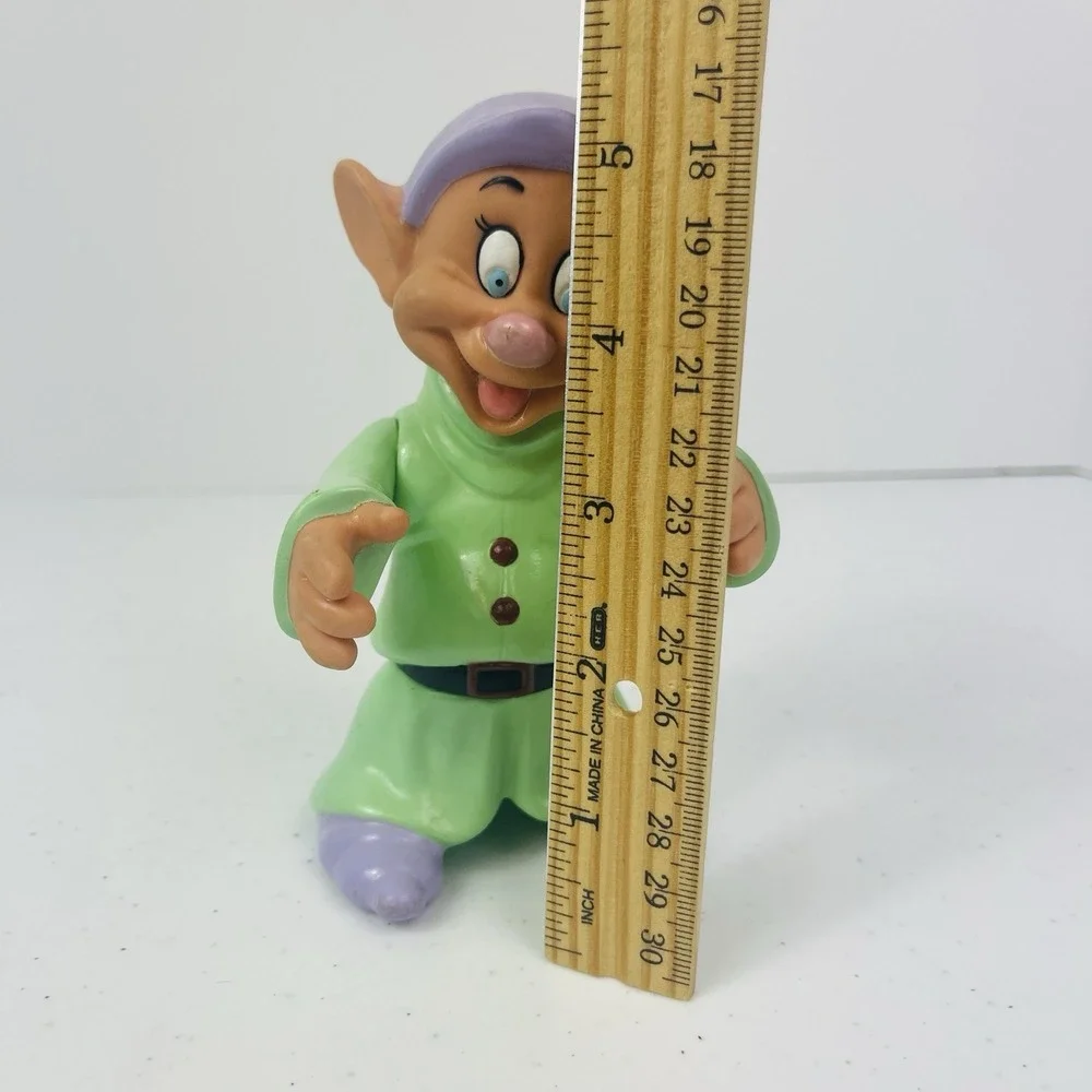 DOPEY Vintage Snow White and the Seven Dwarfs Vinyl Toy Doll Figure‎ Figurine 5